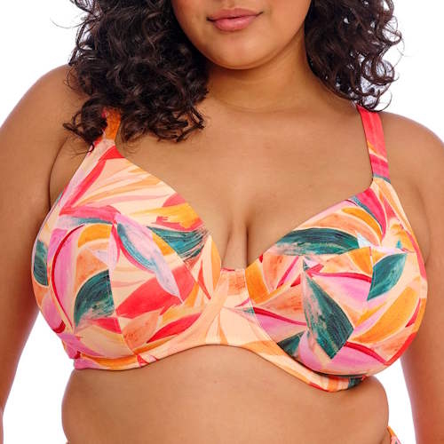 Elomi Swim Sancho Beach oranje/roze soft-cup bikinitop