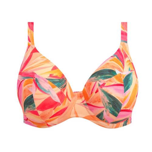 Elomi Swim Sancho Beach oranje/roze soft-cup bikinitop