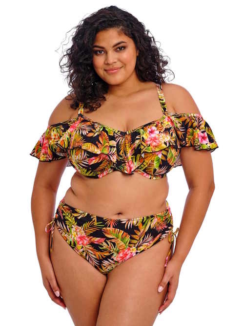 Elomi Swim Tiger Valley zwart bikini broekje