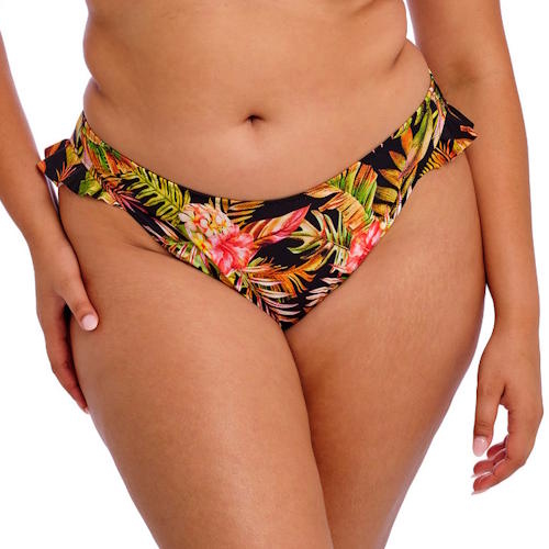 Elomi Swim Tiger Valley zwart bikini broekje