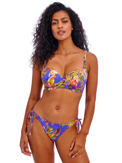 Freya Swim Tiger Valley blauw voorgevormde bikinitop