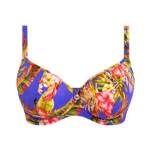 Freya Swim Tiger Valley blauw voorgevormde bikinitop