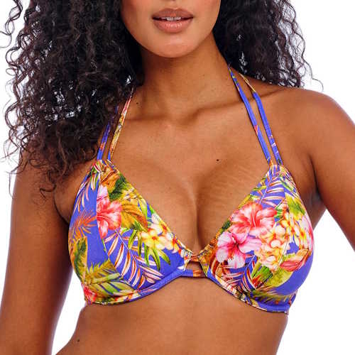 Freya Swim Tiger Valley blauw soft-cup bikinitop