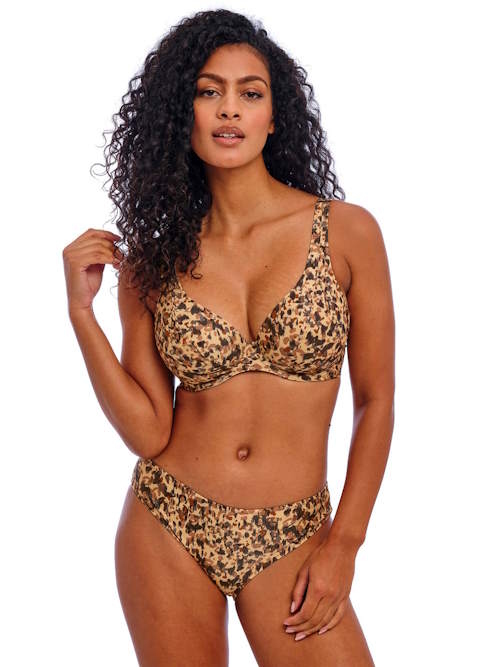 Freya Swim Arizona Wave bruin/print bikini broekje
