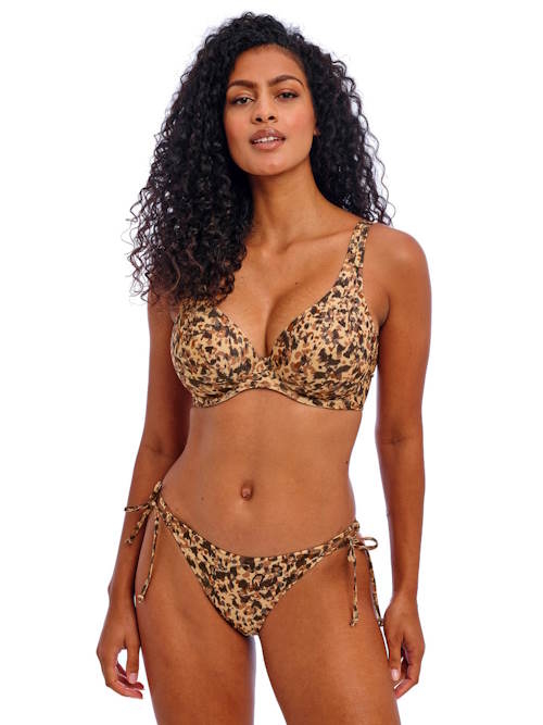 Freya Swim Arizona Wave bruin/print bikini broekje