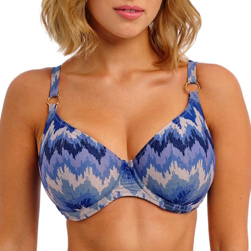 Freya Swim Arizona Wave blauw/print voorgevormde bikinitop