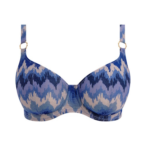 Freya Swim Arizona Wave blauw/print voorgevormde bikinitop