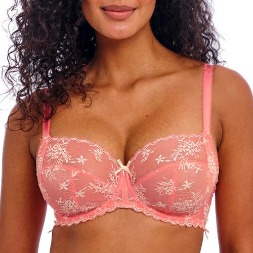 Freya Offbeat Decadence coral niet voorgevormde bh
