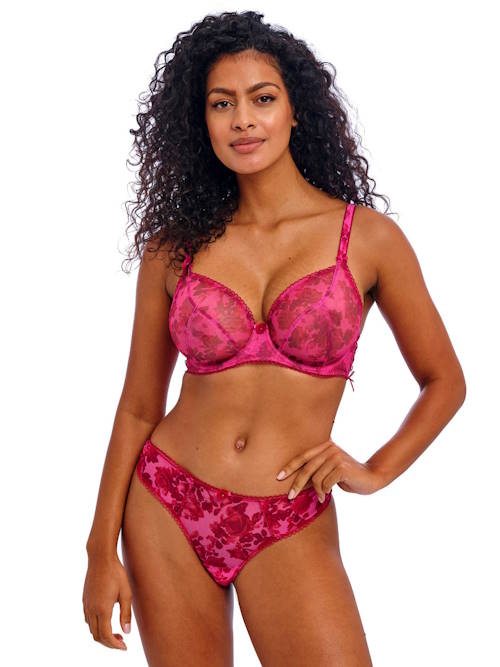 Freya Rose Blossom rood/roze niet voorgevormde bh