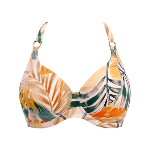 Fantasie Swim Maya Bay wit/print soft-cup bikinitop