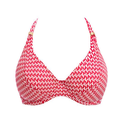 Fantasie Swim Koh Lipe rood/wit soft-cup bikinitop