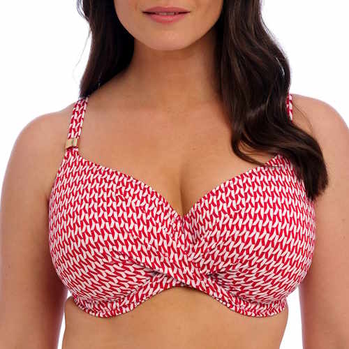 Fantasie Swim Koh Lipe rood/wit soft-cup bikinitop