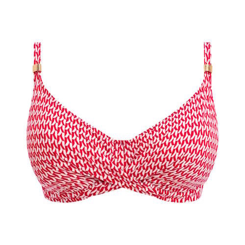 Fantasie Swim Koh Lipe rood/wit soft-cup bikinitop