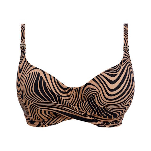 Fantasie Swim Pemba Island zwart/bruin soft-cup bikinitop