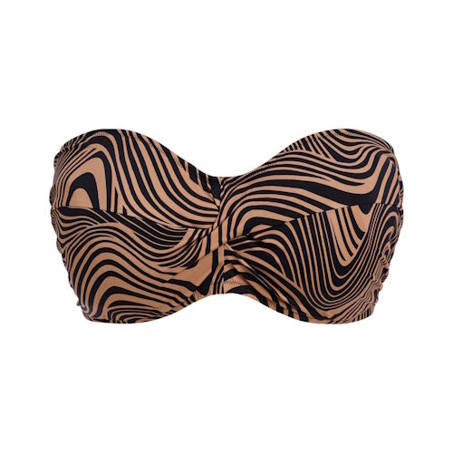 Fantasie Swim Pemba Island zwart/bruin soft-cup bikinitop