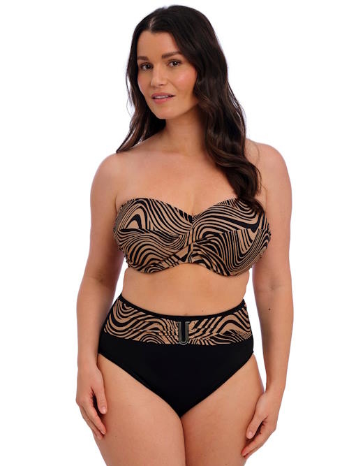 Fantasie Swim Pemba Island zwart/bruin bikini broekje