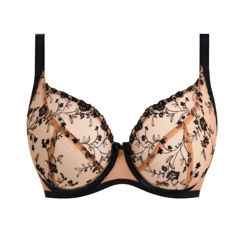 Freya Entwined powder/black niet voorgevormde bh