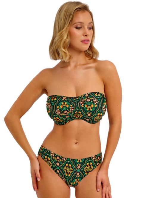 Freya Swim Sunset In Seville zwart/print soft-cup bikinitop