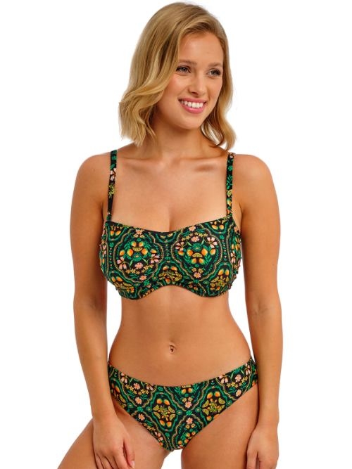 Freya Swim Sunset In Seville zwart/print soft-cup bikinitop