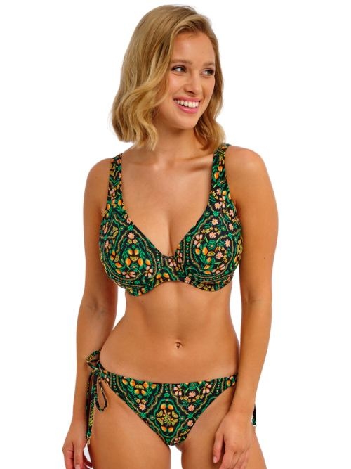 Freya Swim Sunset In Seville zwart/print soft-cup bikinitop
