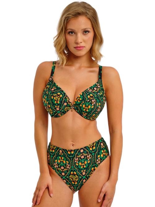 Freya Swim Sunset In Seville zwart/print bikini broekje