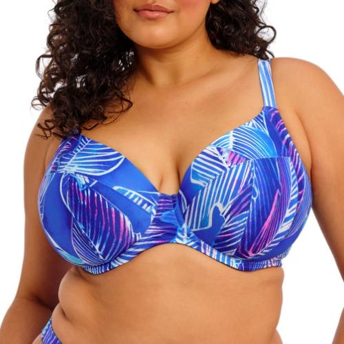 Elomi Swim Maluku Island blauw soft-cup bikinitop