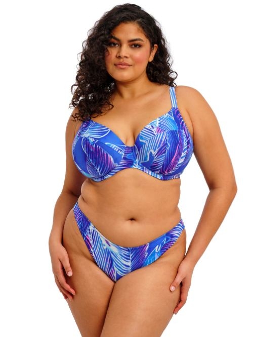 Elomi Swim Maluku Island blauw soft-cup bikinitop