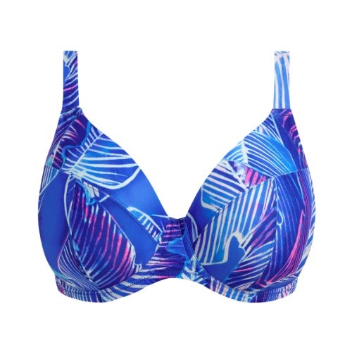 Elomi Swim Maluku Island blauw soft-cup bikinitop