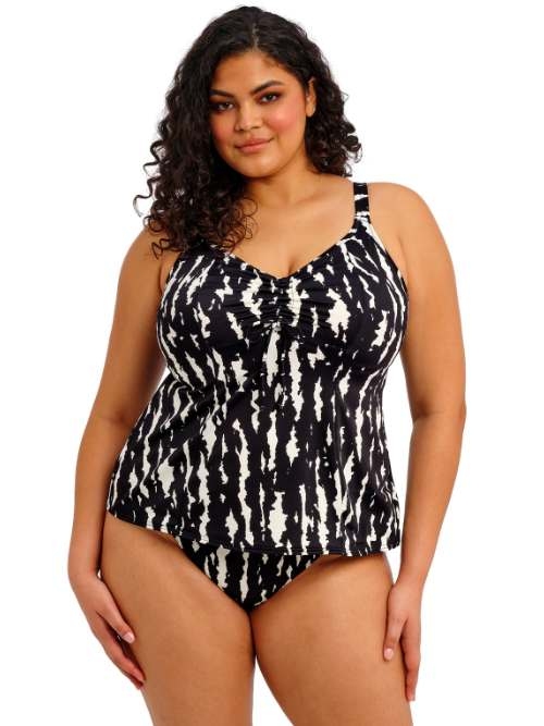 Elomi Swim Echo Shell zwart/wit tankini top