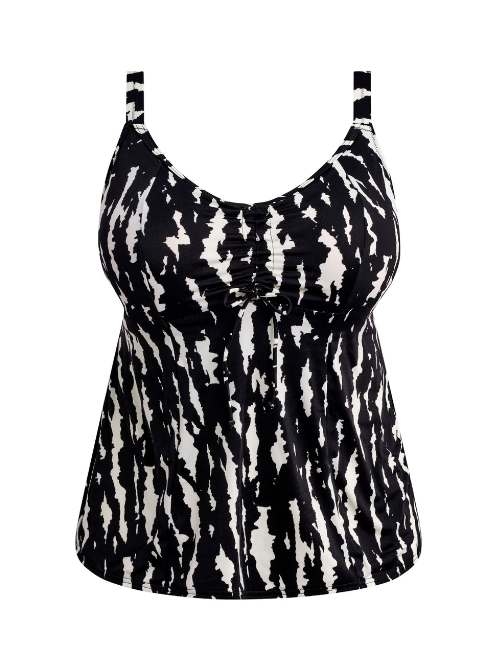 Elomi Swim Echo Shell zwart/wit tankini top