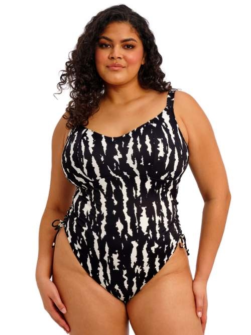 Elomi Swim Echo Shell zwart/wit badpak