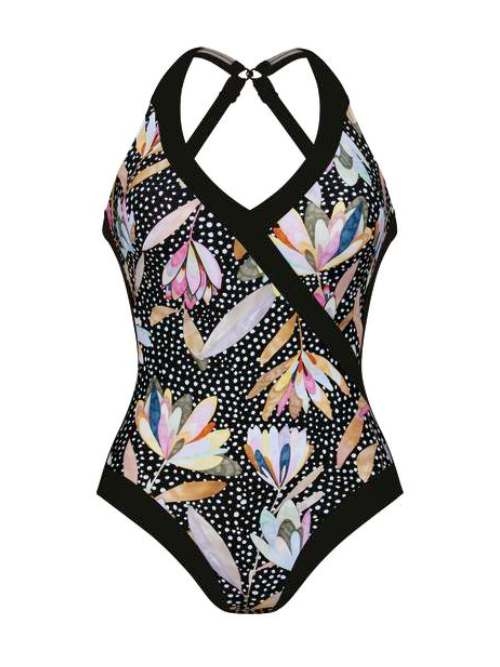 Anita Badmode Nuria zwart/print badpak