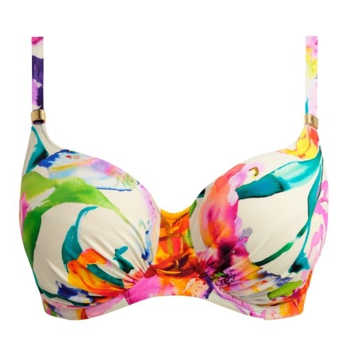 Fantasie Swim Iguazu Falls wit/print soft-cup bikinitop
