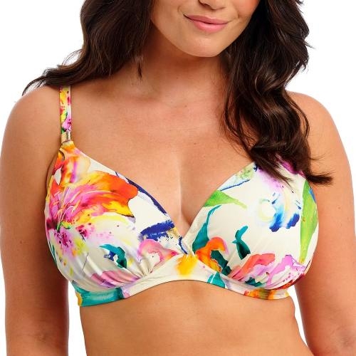 Fantasie Swim Iguazu Falls wit/print soft-cup bikinitop