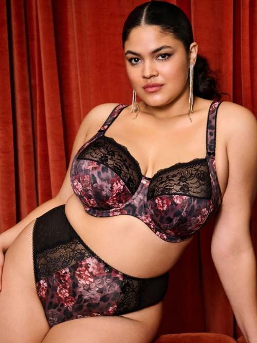 Elomi Morgan zwart/roze niet voorgevormde bh