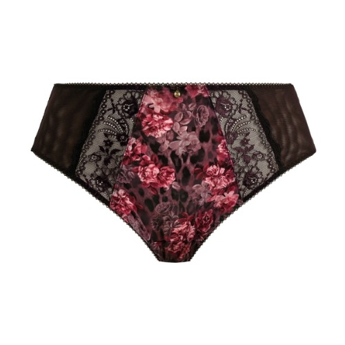 Elomi Morgan zwart/roze slip