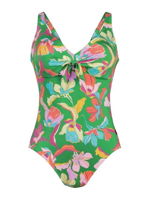 Rosa Faia Badmode Olivia groen/print badpak