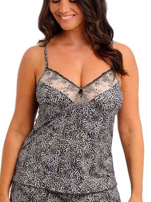 Fantasie Lingerie Lindsey zwart/print slaapshirt