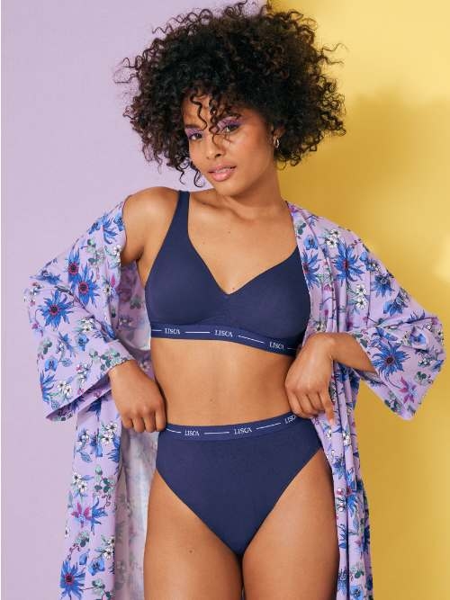 Lisca Sunflower marine blauw voorgevormde bh