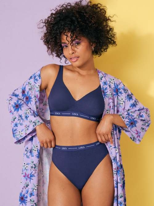 Lisca Sunflower marine blauw string