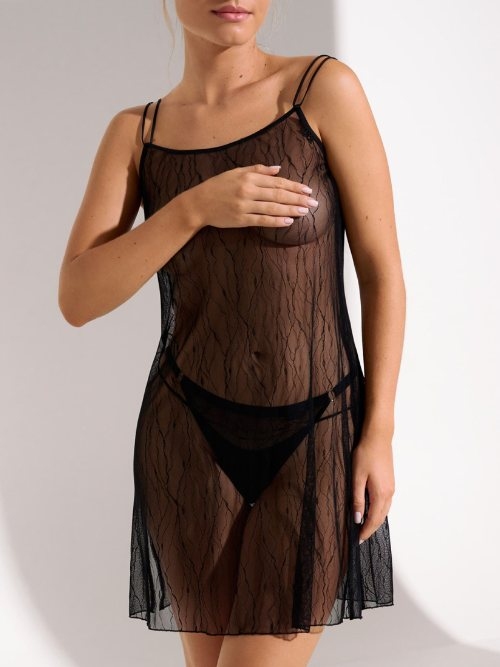 Lisca Nightscape zwart slipdress