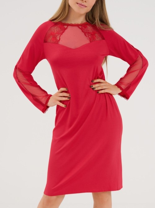 Lisca Sympathy rood nachthemd