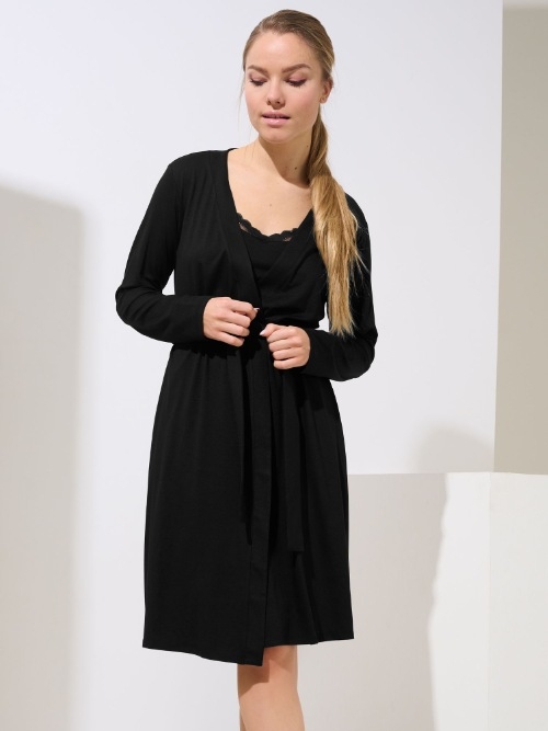 Lisca Evelyn zwart kimono