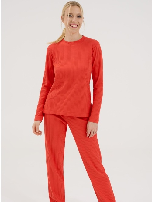 Lisca Lucky oranje pyjamashirt