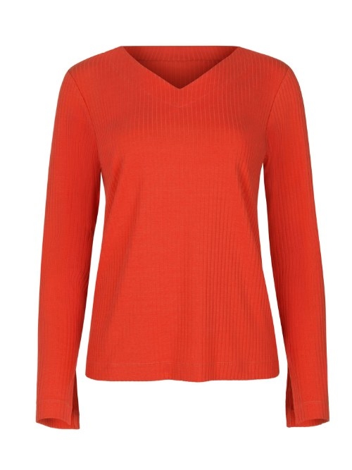Lisca Lucky oranje pyjamashirt