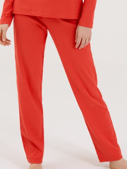 Lisca Lucky oranje pyjamabroek