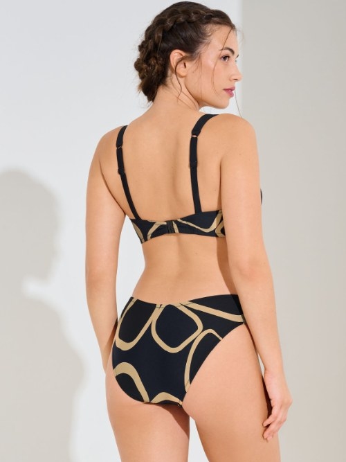 Lisca Swimwear Valencia zwart voorgevormde bikinitop