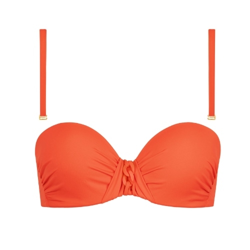 Lisca Swimwear Palma oranje voorgevormde bikinitop