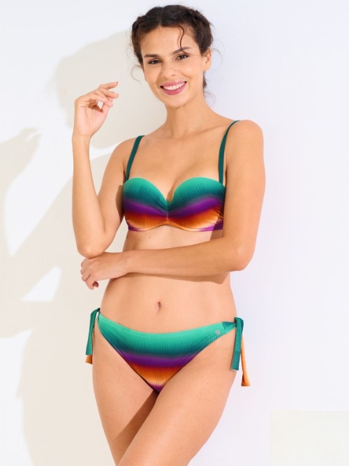 Lisca Swimwear Osaka turquoise voorgevormde bikinitop
