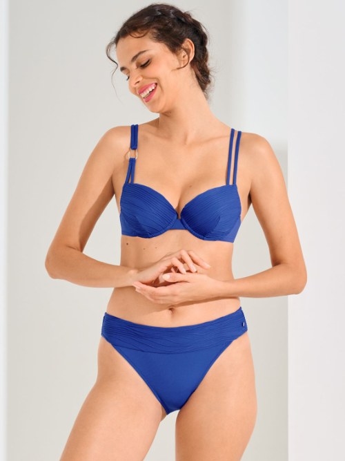 Lisca Swimwear Sorrento blauw voorgevormde bikinitop